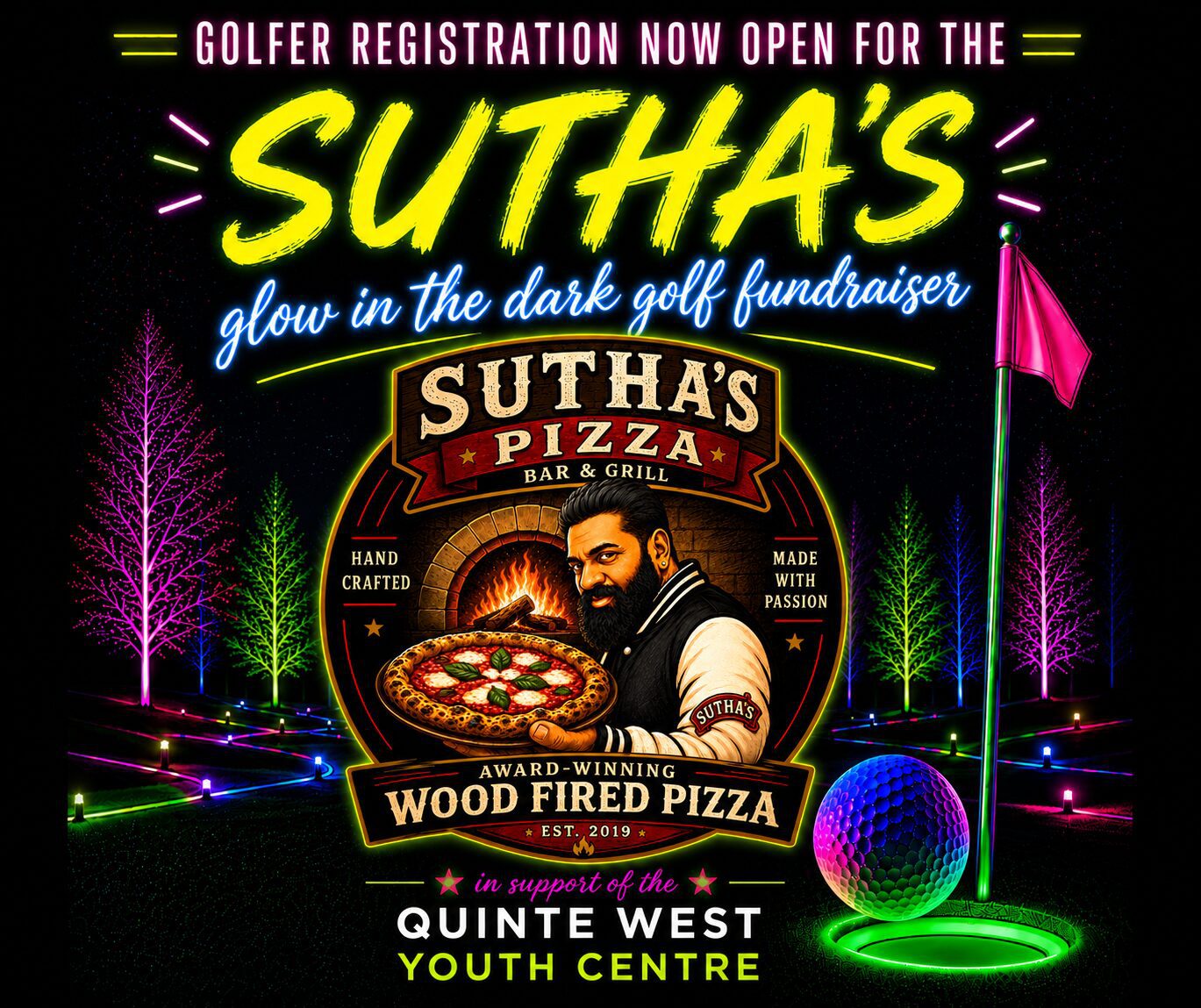 Glow in the Dark Golf Night Flyer