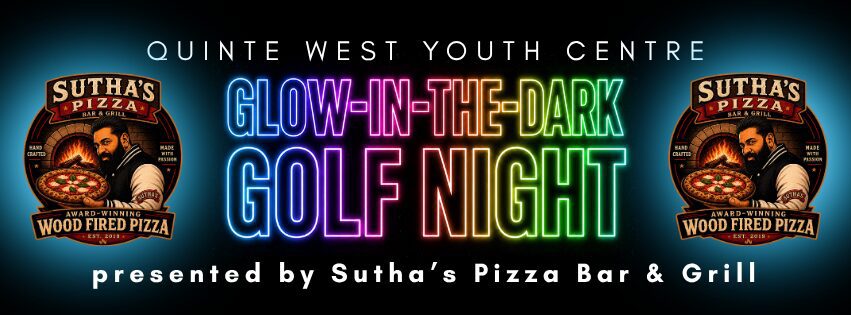 Glow in the Dark Golf Night banner